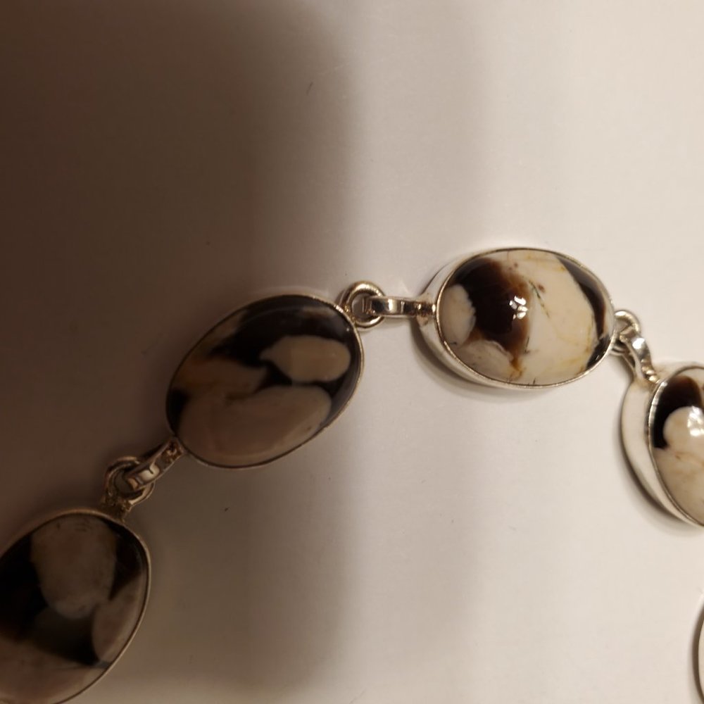 JASPER STERLING SILVER BRASELET - Picture 8 of 12